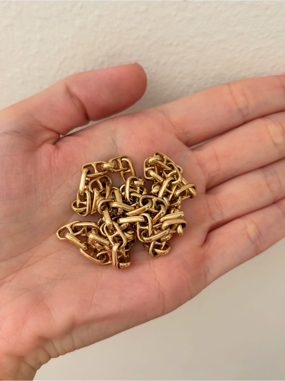 24” solid link flat mariner chain